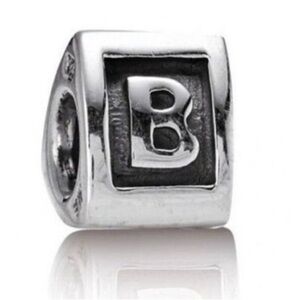 Pandora Triangular Letter “B” Charm ALE 925 Sterling Silver